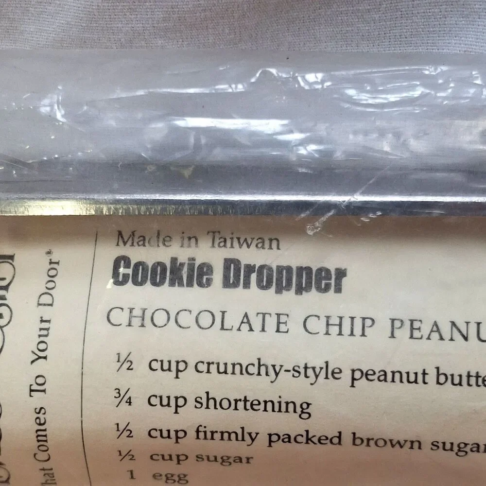 Vintage Pampered Chef Retired Stainless Steel Cookie Dropper NEW Hen Logo #1530